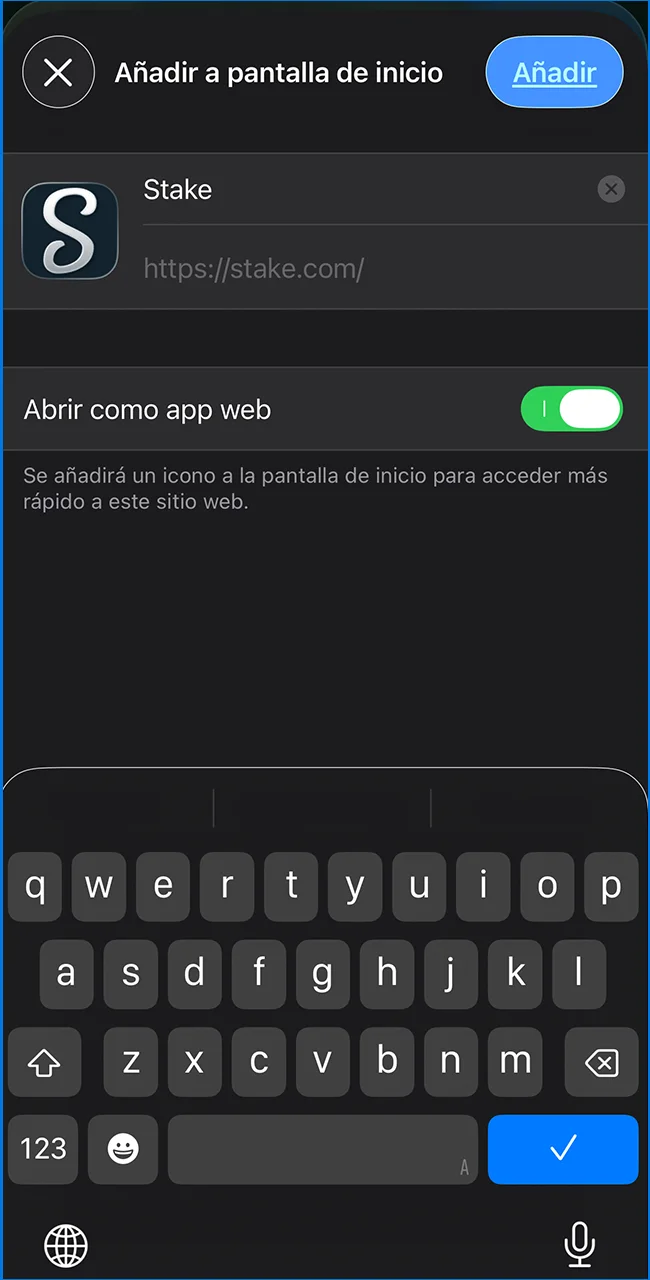 Confirme y agregue Stake en su iPhone hoy.