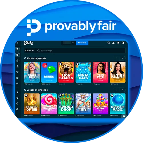 Verifique resultados Provably Fair en Stake ahora.